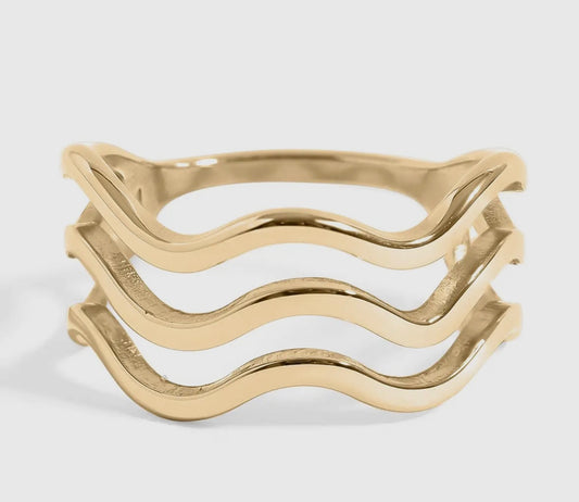 18K Gold PVD Womens Rings