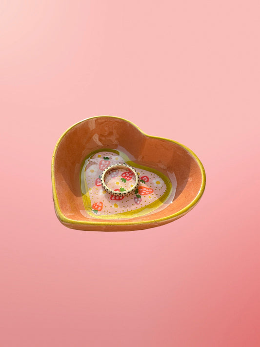 Ring Trinket Dish Strawberries