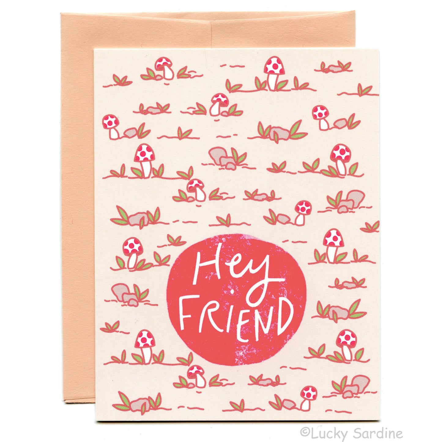 Mushroom | Toadstool Friendship Greeting Card