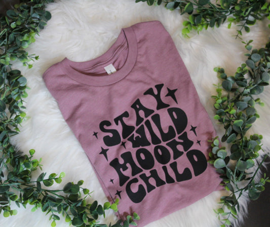 Stay Wild Moon Child | Toddler T-shirt |Toddler Clothes | Kids Clothing