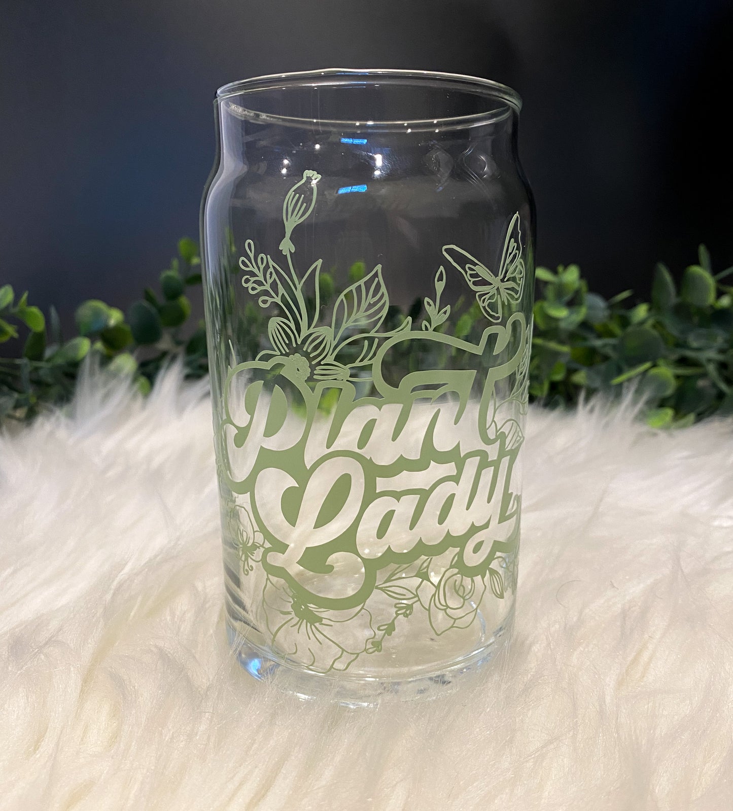 Plant Lady | Iced Coffee Glass | Coffee Lover | Plant Lover | Plant Mom | Gifts Under $20