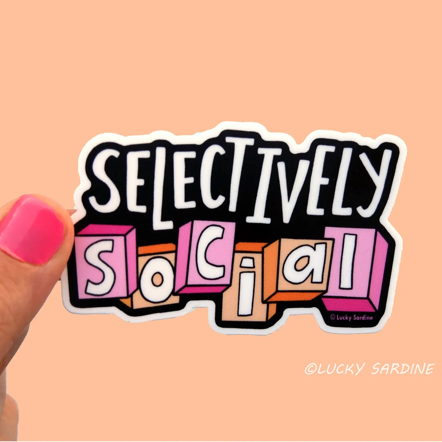 Selectively Social Sticker