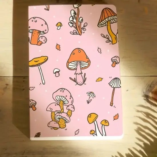 Pink Mushroom Notebook