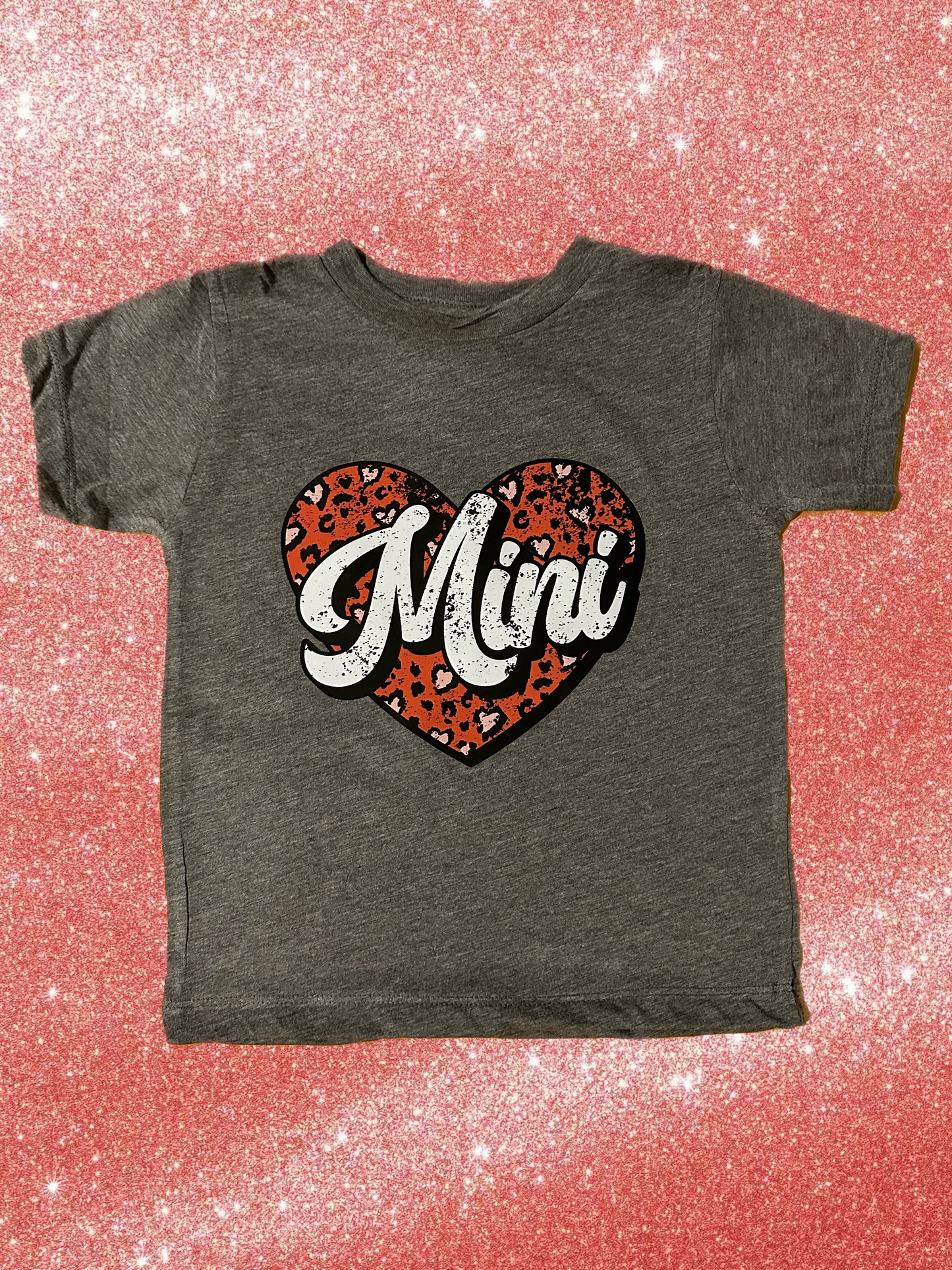 Mini Leopard Heart Tee
