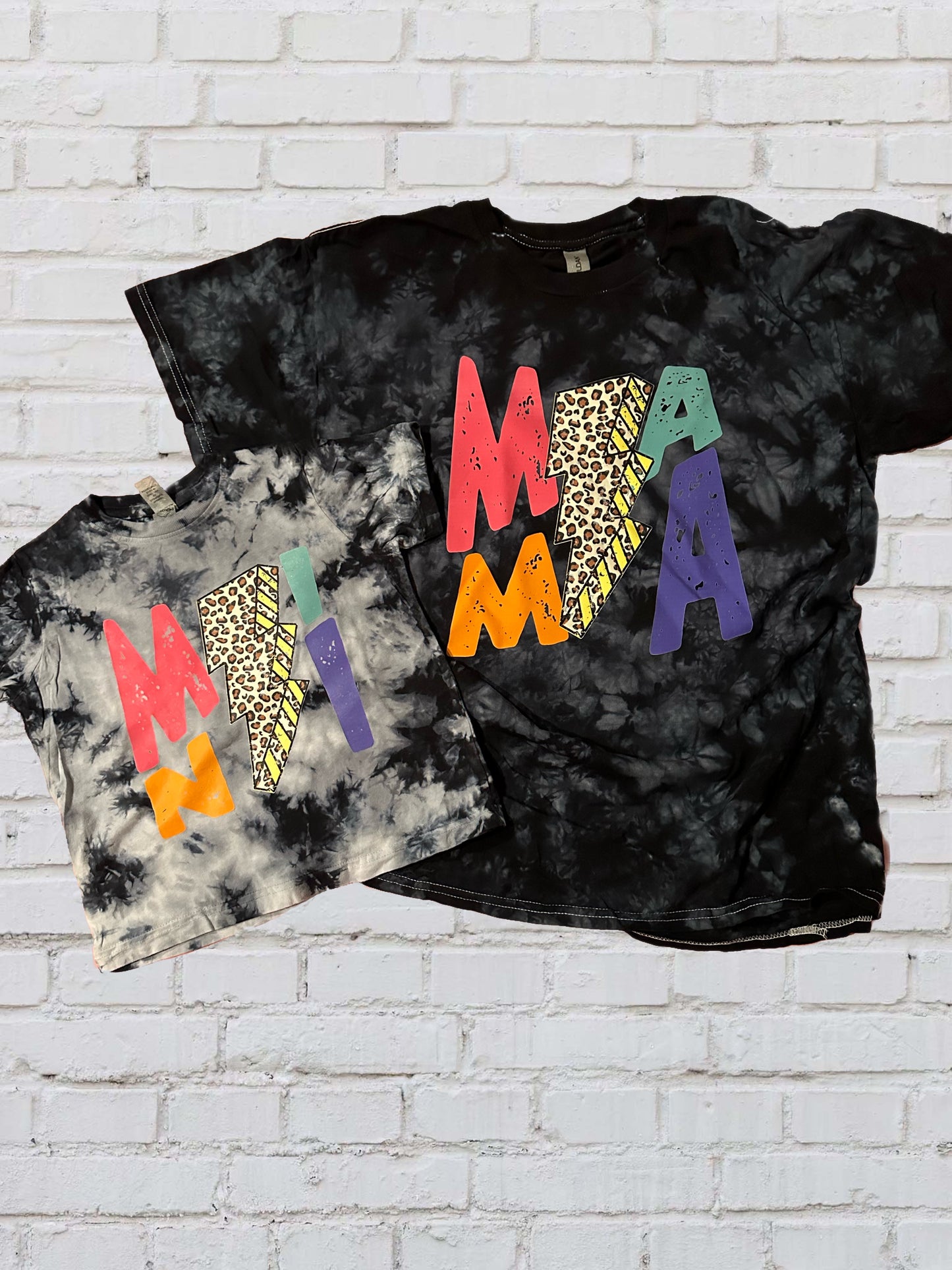Mama Mini Black Tie Dye