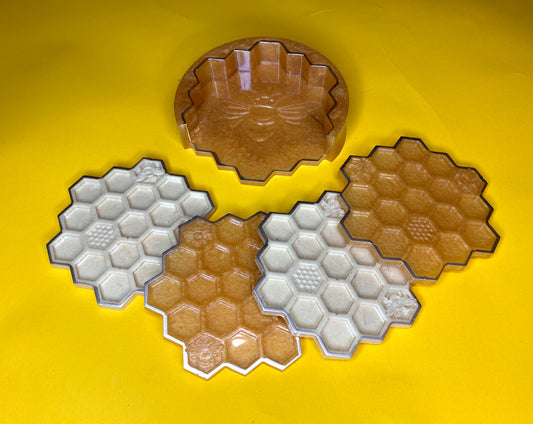 Honeycomb Coasters | housewarming gift | Gifts for her | Gifts for him | Gifts under 25