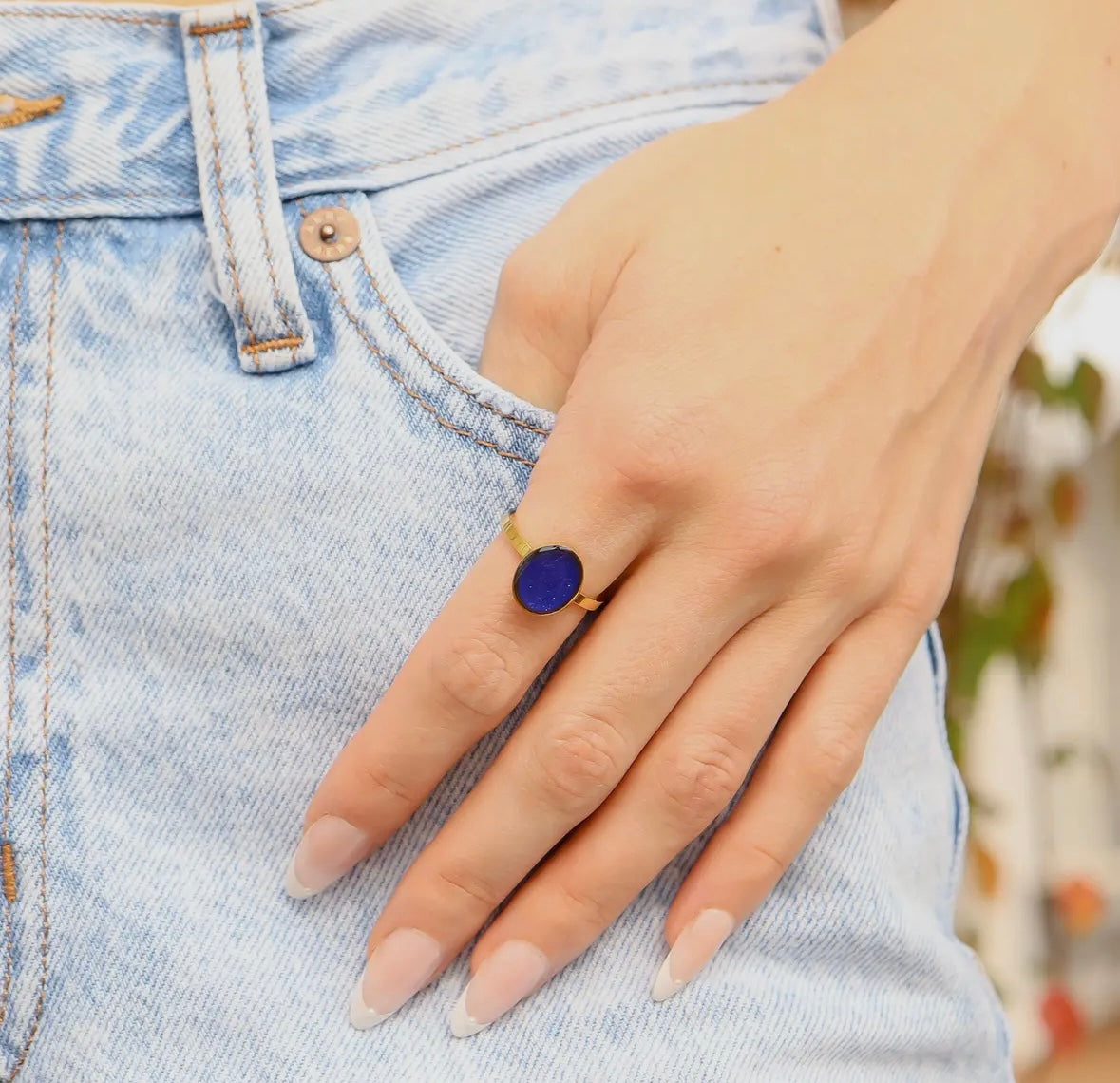 18K Gold PVD Womens Rings