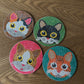 Kitty Gemstone Coasters