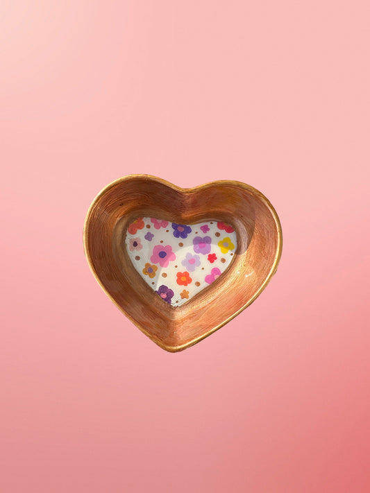 Ring Trinket Dish Flower Power