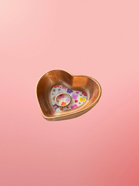 Ring Trinket Dish Flower Power