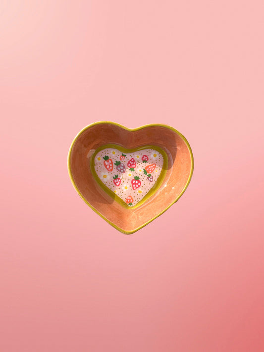 Ring Trinket Dish Strawberries