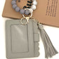 Leather Keychain Wallet Wristlet