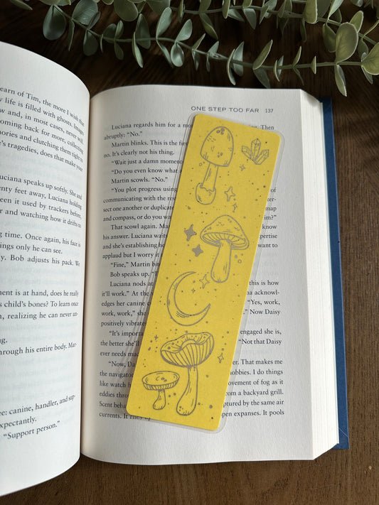 Mushroom Foil Bookmark