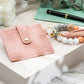 Leather Keychain Wallet Wristlet