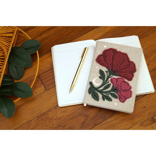 Double Bloom Embroidered Journal