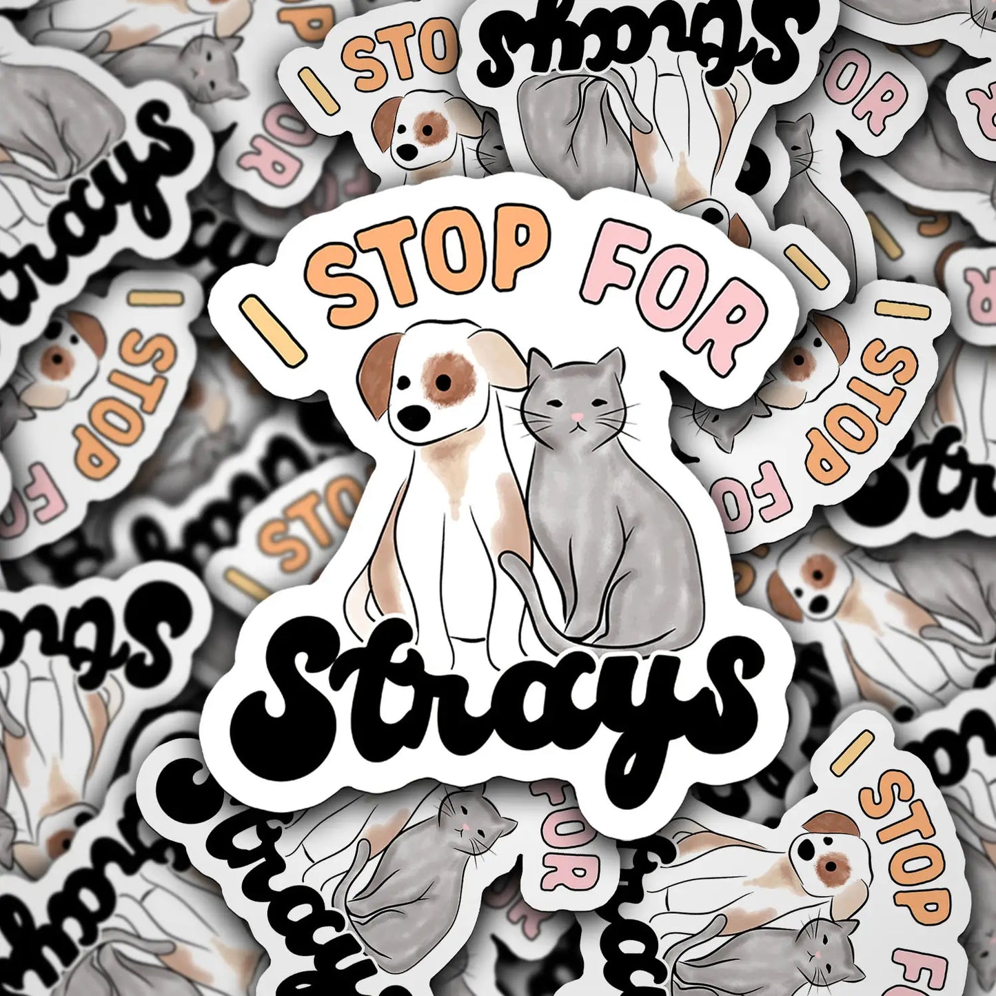 I stop for strays