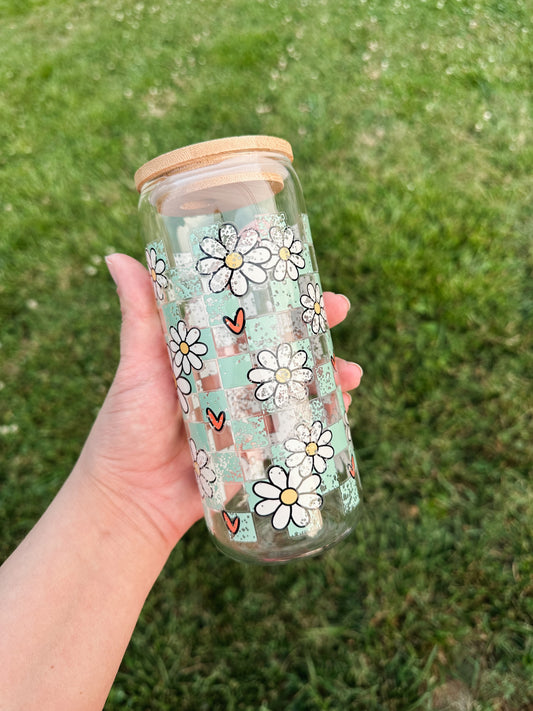 Vintage Daisy Glass