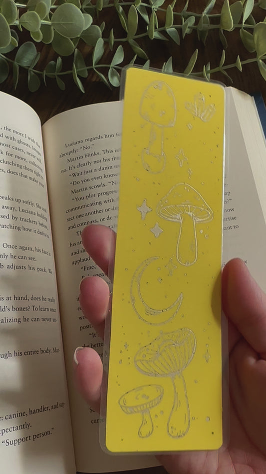 Mushroom Foil Bookmark
