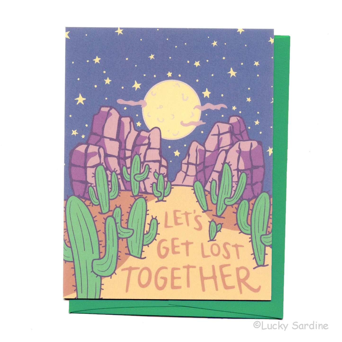 Let's Get Lost Together | Love Greeting Card