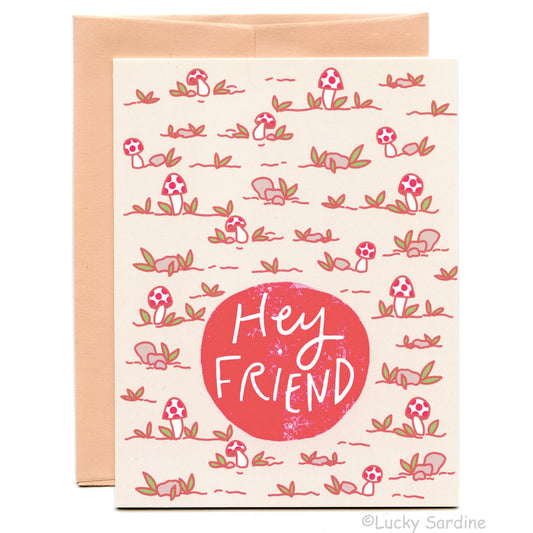 Mushroom | Toadstool Friendship Greeting Card