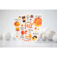 Fall Favorite Things Clear Sticker