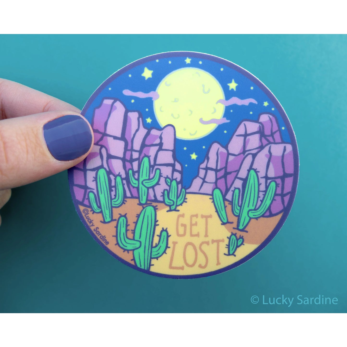 Desert Night | Get Lost Vinyl Sticker