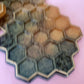 Honey comb coasters | Honey Bee | Resin | Home Decor | Housewarming Gift