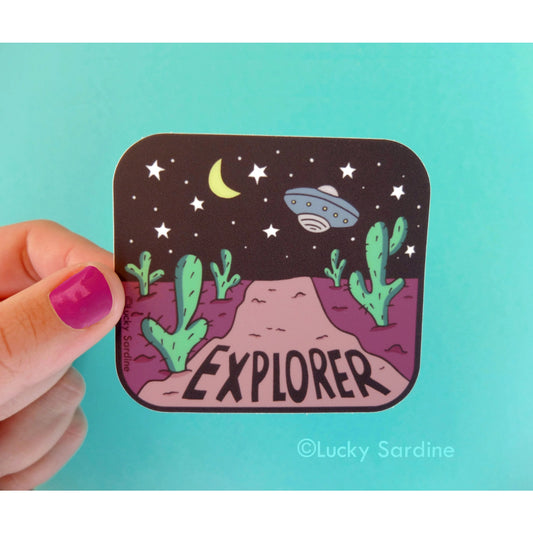 Desert | Spaceship Explorer Vinyl Sticker