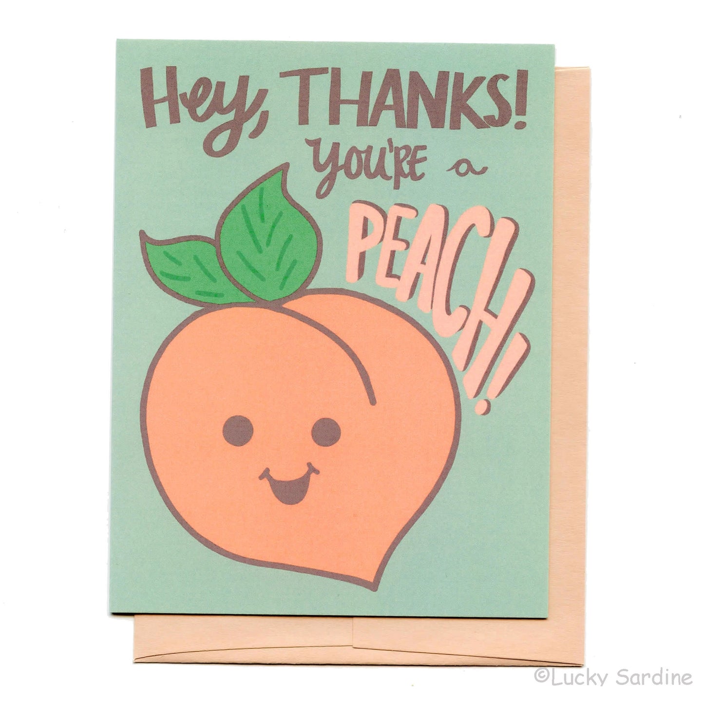 You're A Peach | Thank You Greeting Card