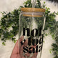 Not Today Satan | Beer Can Glass | Iced Coffee | Gifts Under $25