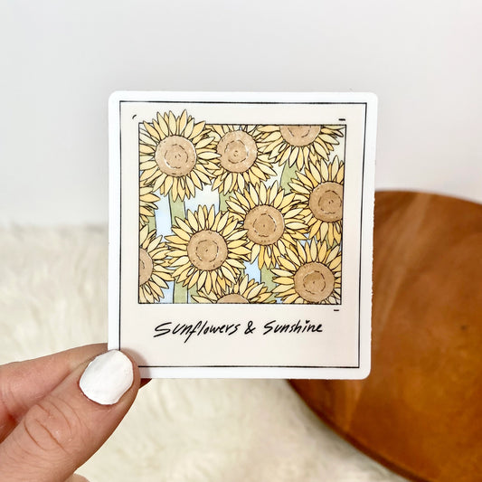 Sunflowers and Sunshine Sticker