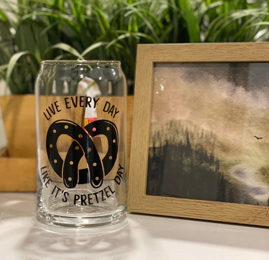 The Office | Pretzel Day | Gifts | Beer Can Glass