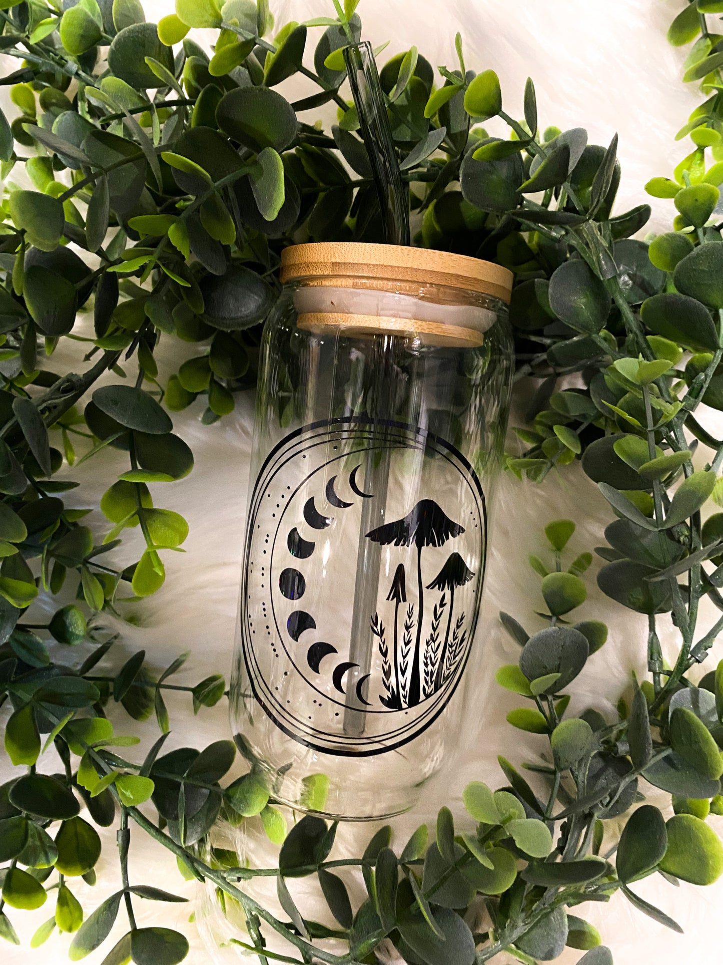Holographic Mushroom Glass | Iced Coffee | Beer Can Glass | Soda Can Glass | Gifts Under $25