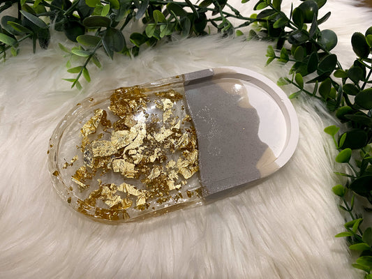 Resin Plaster Tray | Gifts under $25 | Jewelry Tray |Trinket Dish
