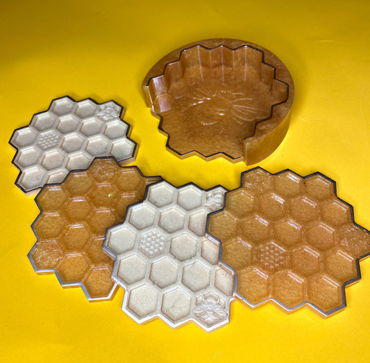 Honeycomb Coasters | housewarming gift | Gifts for her | Gifts for him | Gifts under 25