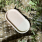 Two Toned Trinket Tray | Plaster | Handmade | Gifts Under $25 | Jewelry Dish