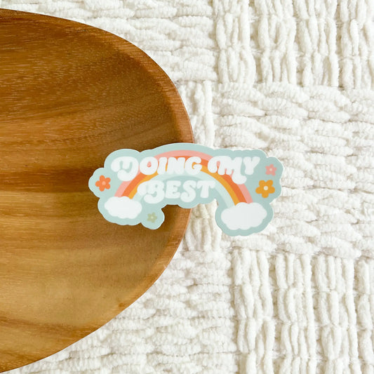 Doing my best sticker