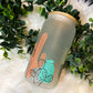 Boho Cactus Frosted Glass | Libbey Glass | Iced Coffee Glass | Beer Can Glass | Gifts under $25