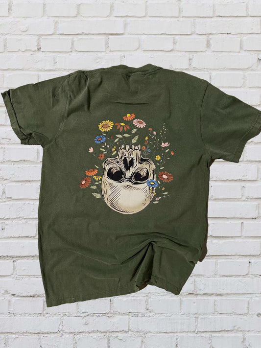Skull & Flowers