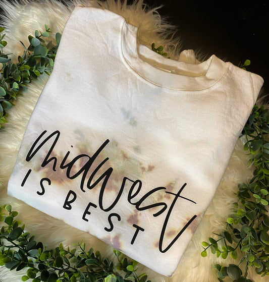 Midwest Is Best | Sweatshirt | Tie Dye | Gifts Under 30 | Gifts for Her