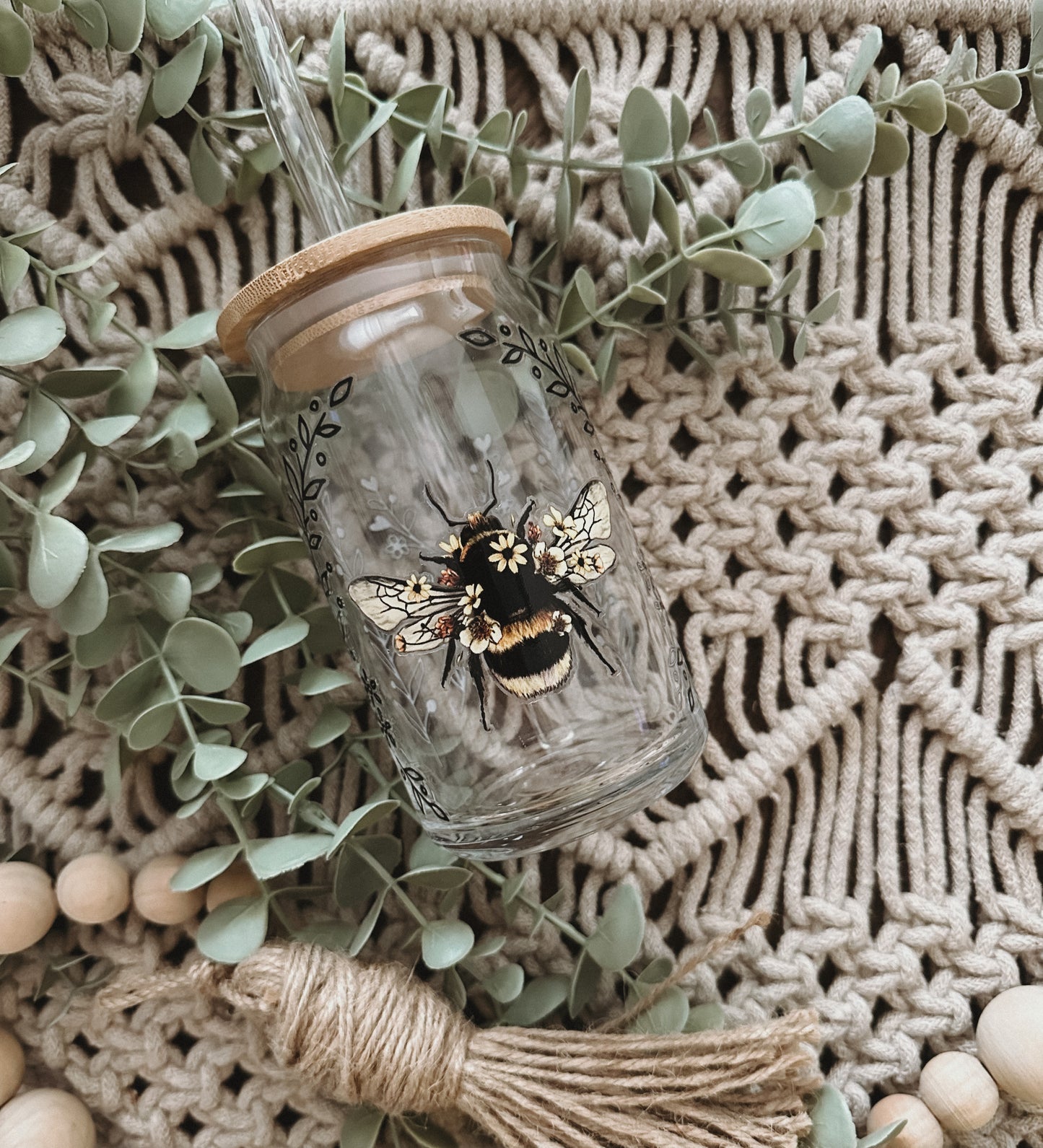 Bumble Bee Glass