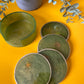 Green Shimmer Coasters | Resin | Gifts Under $25 | Handmade