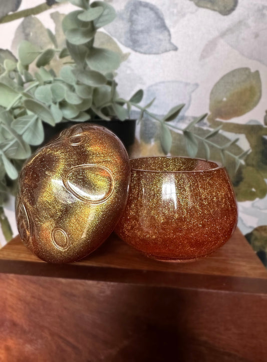 Golden Sunset Trinket Jar